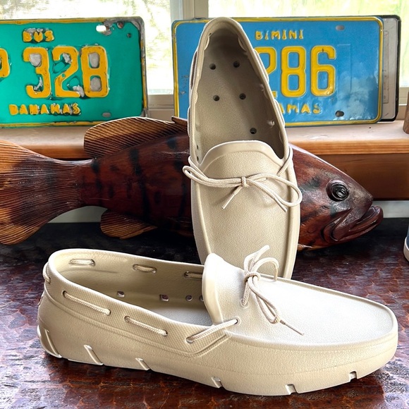 Tucket Giller Khaki & Vanilla Deck Boat Driver Shoes Size 13 Excellent Condition - Picture 9 of 10